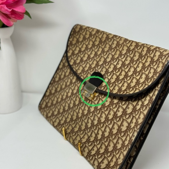 💯 Authentic Christian Dior 1970s Document Clutch - Picture 3 of 5